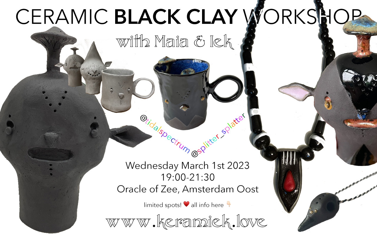 ceramic black clay workshop amsterdam
